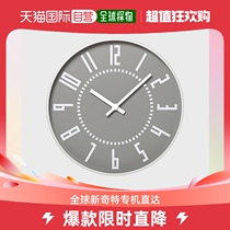 Japan Direct Mail Lemnos Analog Eki Clock Easy To Read Large Dial Design Brief Hang Clock TIL16-01