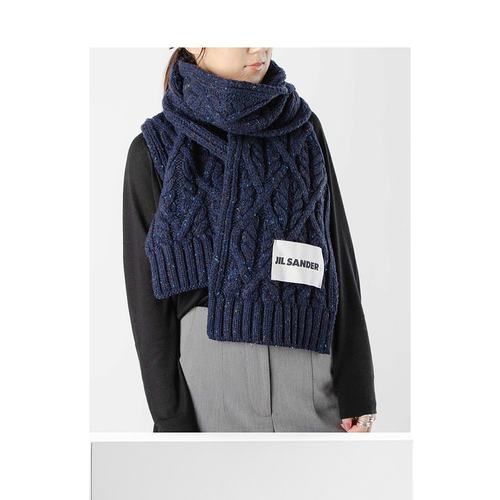日本直邮 JIL SANDER+ J40TE0007 J14522 围巾女式时尚配饰羊毛披 - 图3