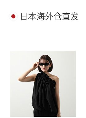 日本直邮PRADA太阳镜 SPR 02Z 女士男士矩形方形网格框架全框标志