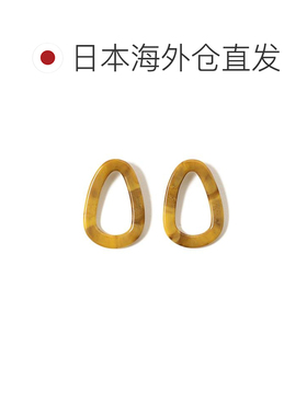 日本直邮BEAMS HEART 大理石纹透明框 耳钉 支付后1h可退