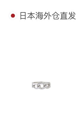 日本直邮Garden of Eden 男士 ID风渐变曲线链戒指 简约设计 银92