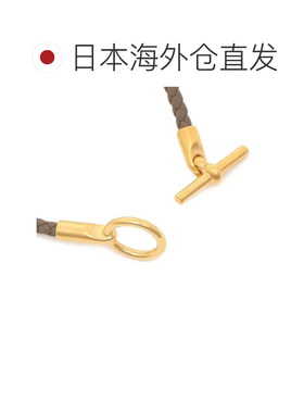 日本直邮HERMES 手镯 灰色 金色配件 H071681