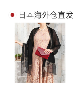 日本直邮DRESS+ dss0032 连衣裙加大码派对披肩（黑色）围巾