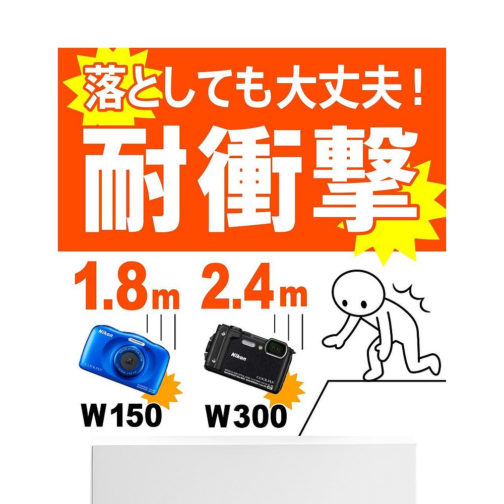 天猫国际日本直购日本直邮NIKON尼康相机数码COOLPIX W150防水Coolpix蓝色W150BL3