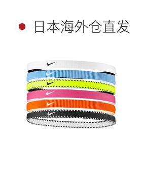 日本直邮Nike 耐克运动配件 耐克弹性经典发带 6件装发箍发饰配饰
