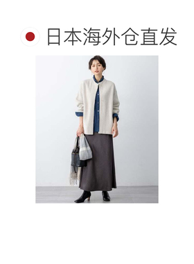 日本直邮23区 羊绒格纹围巾 黄色系