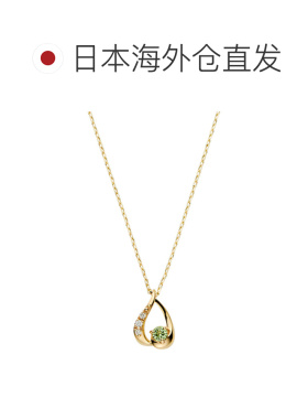 日本直邮VENDOME AOYAMA 10K黄金钻石橄榄石石榴石茶晶蓝晶紫晶项