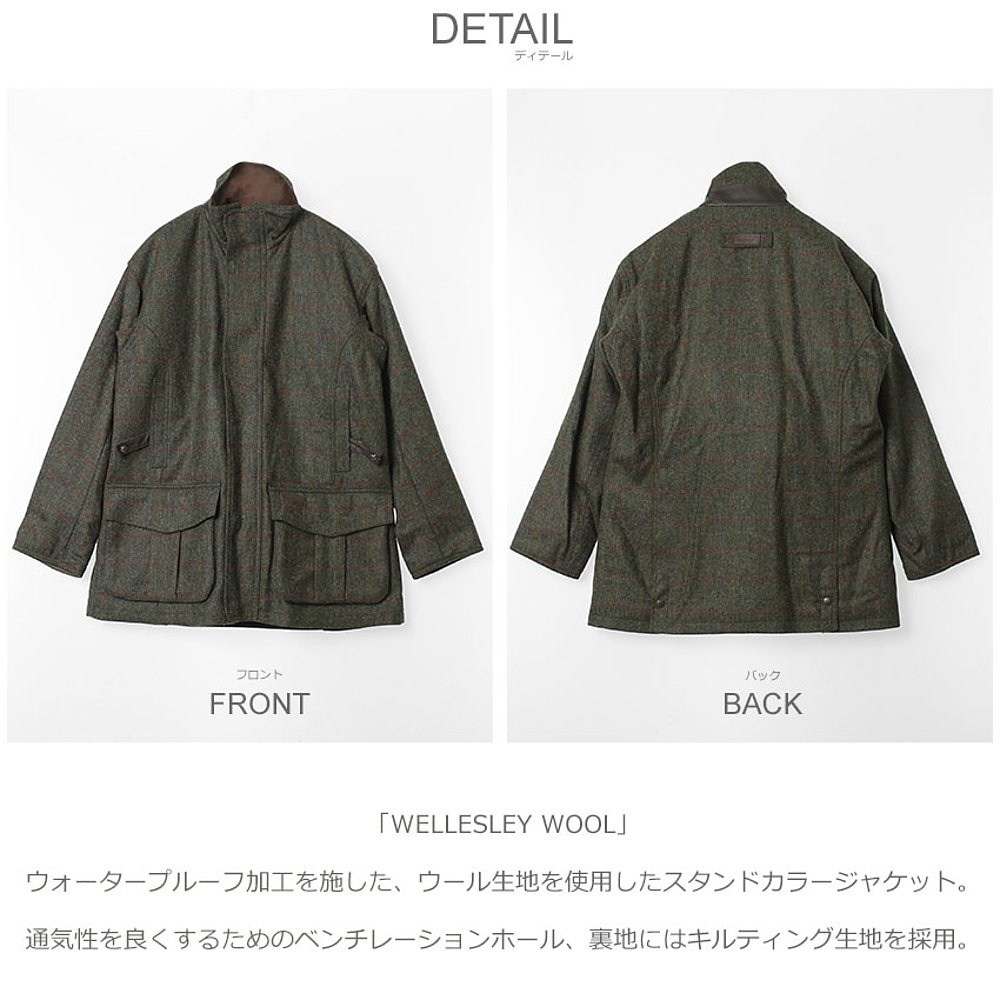 日本直邮BARBOUR Wellesley男士WELLESLEY WOOL MWO0269外套 Bar-图2