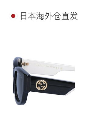 日本直邮GUCCI 男女士太阳镜 GG1667SK 001 黑色象牙灰色