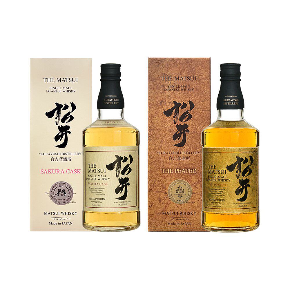 日本直邮松井酒造 单一麦芽威士忌(樱花桶 橡木桶) 金奖组合仓吉