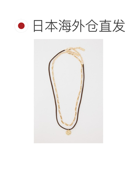 日本直邮MOUSSY 女士 仿麂皮+金属链锁骨链 010JS3567001吊坠