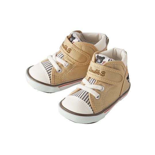 日本直邮mikihouse帆布童鞋DOUBLE B二段 舒适耐磨轻便百搭夏季