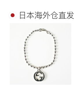 日本直邮GUCCI 男女通用双G互扣链手链 YBA4792260010双G互扣珠链