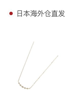 日潮跑腿Cocoshnik K18钻石项链黄金色渐变优雅简洁大方