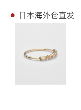 日本直邮agete 阿卡朵  女士白色光泽感天然石戒指 10252111251