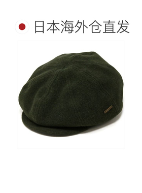 日本直邮STETSON 男士羊毛鸭舌帽 抓绒猎装帽 毛毡帽 冬季防寒 限
