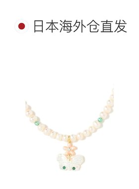 1h可退 日本直邮NOTTE 女装 珍珠吊坠 蝴蝶花卉设计项链 61423745