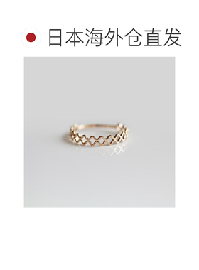 1h可退 日本直邮cui-cui K10YG 半网状黄金戒指 755405cuicui