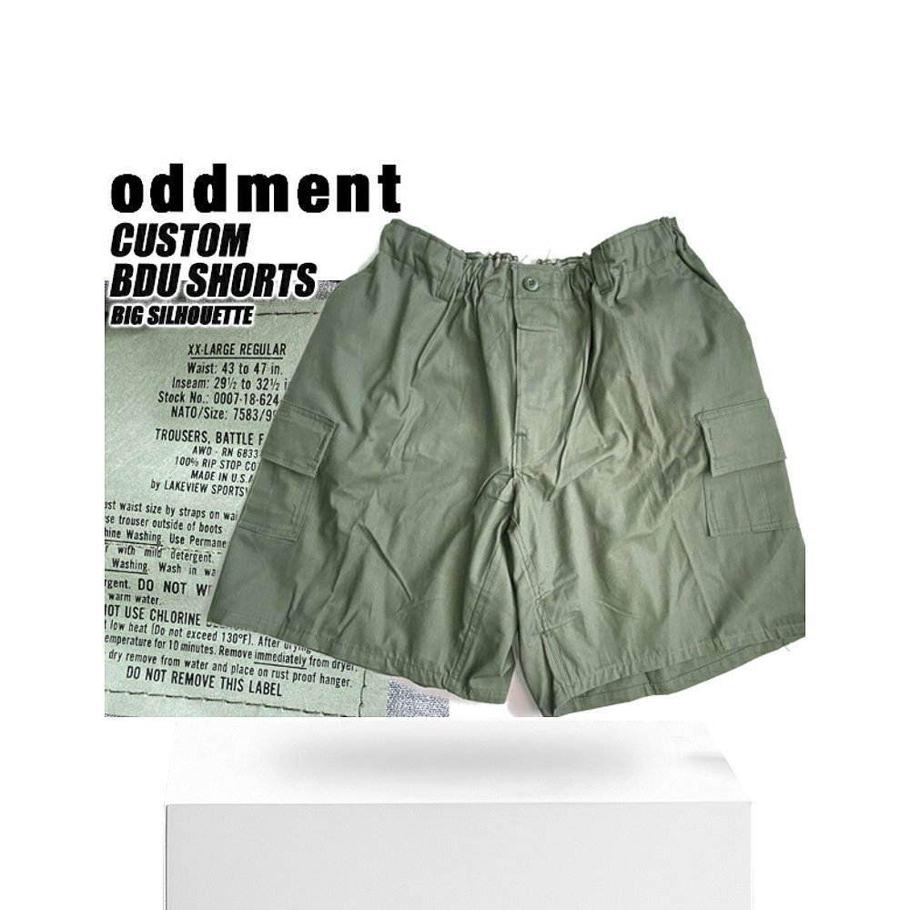 日本直邮ODDMENT CUSTOM BDU短裤 OLIVE odd-shorts-olv橄榄色-图3