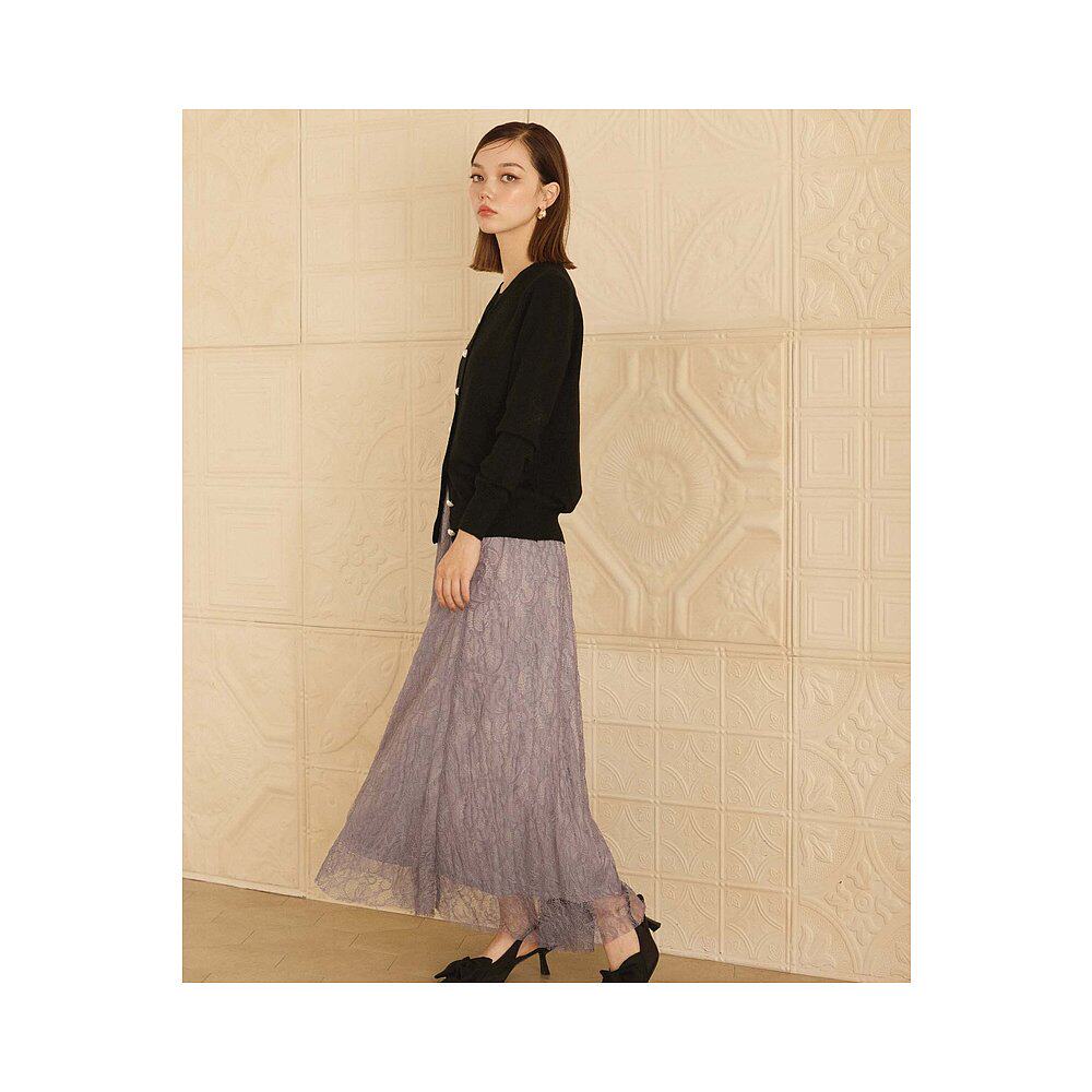 1h可退 日本直邮fifth 女士优雅蕾丝A字半身裙 ES24F0019a字裙 - 图0