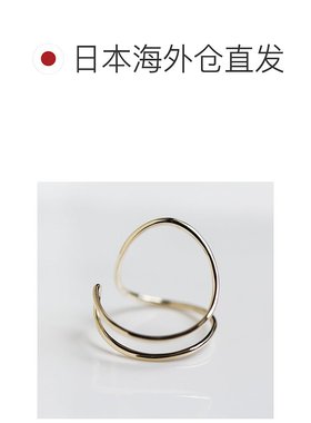 1h可退 日本直邮cui-cui K10YG 黄金戒指 戒圈设计 可订制尺寸 75