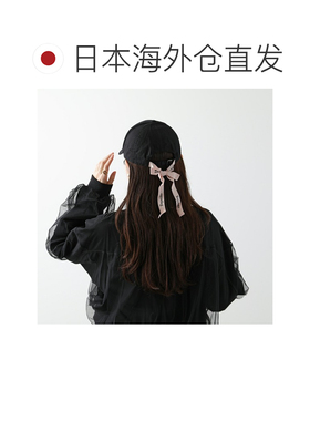 日本直邮repetto 女士棒球帽带丝带标志刺绣棉质帽子 410 / 黑色
