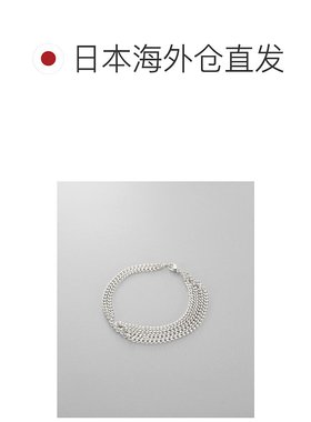 1h可退 日本直邮COCOSHNIK 女士银色不对称链条波浪手链 76741271