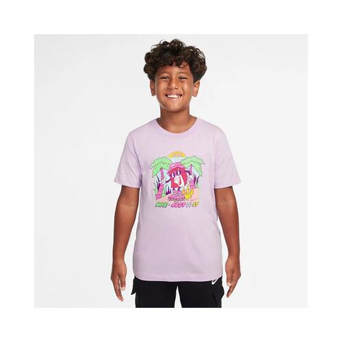 日本直邮Nike-耐克初中儿童短袖T恤Yth NSW Boxy 3 HQ3240运动服N - 图0