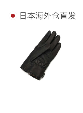 日本直邮Schott 男士冬季拉链手套兼容智能手机皮革材质抓绒内衬3