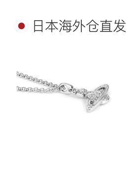 日本直邮Vivienne Westwood 项链 迷你浮雕 水钻水晶 吊坠银色