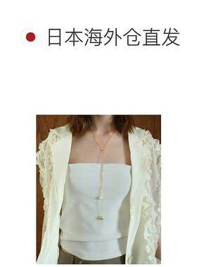 1h可退 日本直邮mic by Olu. 女士长款珍珠金属链条项链 MI25YJD0