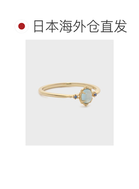 日本直邮NOJESS K10白鸟造型浅蓝宝石戒指 30251111047
