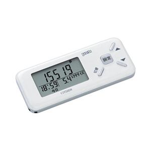 【日本直邮】西铁城peb液晶屏幕电子计步器白色日历显示 TW600-WH
