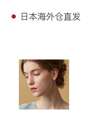 日本直邮日潮 agete 阿卡朵K10耳钉吊坠黄色 均码耳环饰品