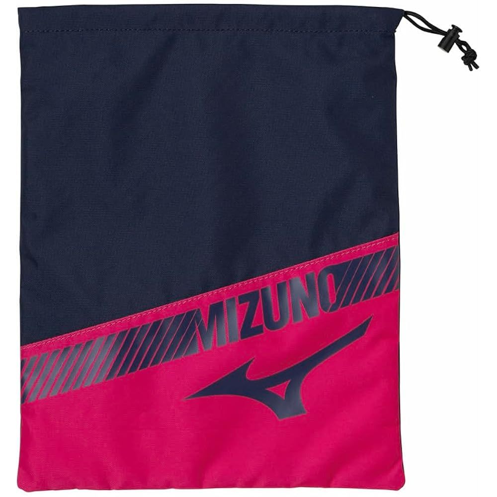 Mizuno Unisex Sports Shoe Bag/Shoe Bag Blue Pink 33JMB003 Navy Blue/Pink