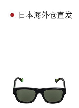 日本直邮Gucci 男士太阳镜 GG1427S 005黑色/绿色