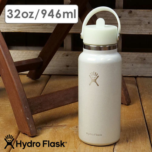 日本直邮Hydro Flask Glimmer 宽口弹性吸管盖946毫升 [890232019 - 图0