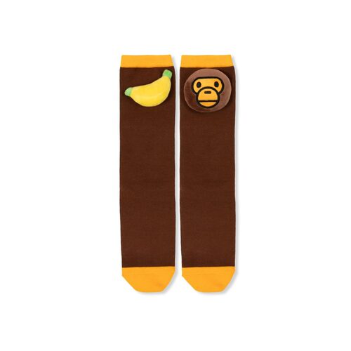 1h可退 日本直邮A BATHING APE 男士 棉混纺卡通香蕉BABY MILO短 - 图0