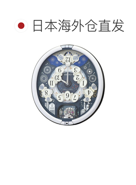 日本直邮精工RE602S石英机械挂钟三重精选旋律动态表盘自动静音