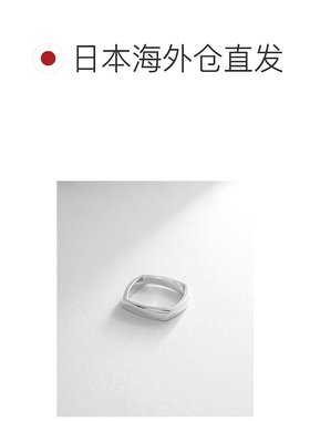 日潮跑腿COCOSHNIK 银色方形戒指 405-66210配饰指环
