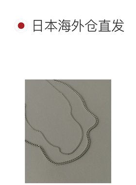 1h可退 日本直邮SMELLY 男士外科不锈钢双链项链 SMA61PF003配饰