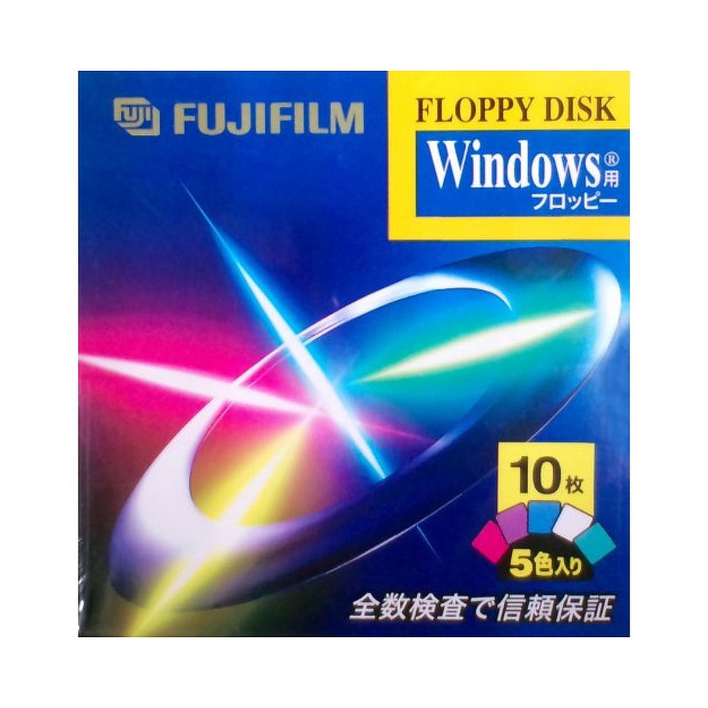 【日本直邮】FUJIFILM富士软盘胶卷Windows专用数据软盘10张 - 图0