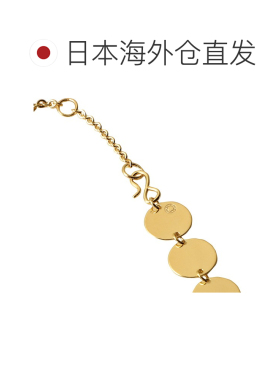 日本直邮SASKIA DIEZ 女士金色亮片项链颈链 (0130301 3600911)