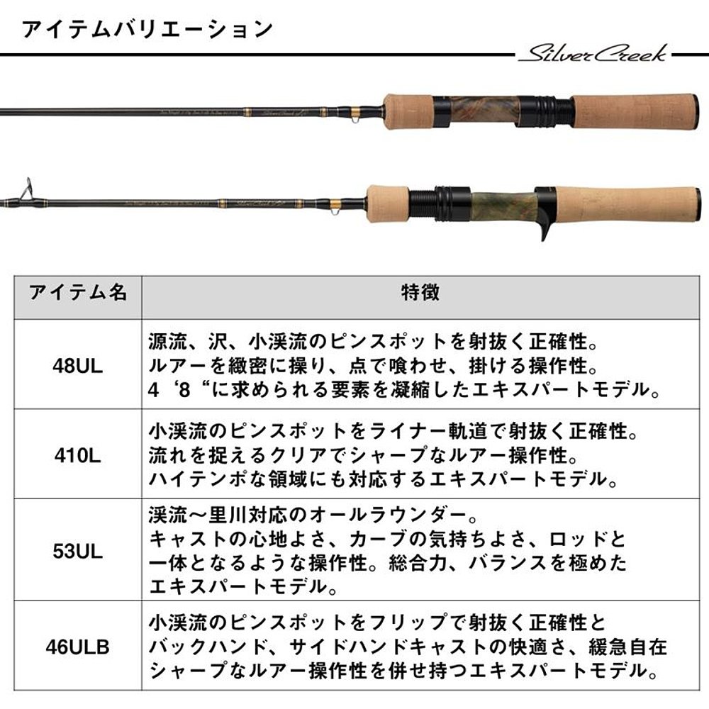 日本直邮Daiwa 鳟鱼竿 25 Silver Creek Aurum 48UL - 图2