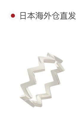 日潮跑腿COCOSHNIK 银色几何戒指 配饰405-61723
