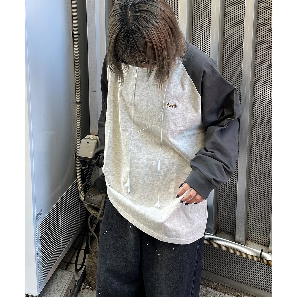 1h可退 日本直邮PENNEYS男女同款 FOX图案刺绣长袖T恤 ls488 - 图2