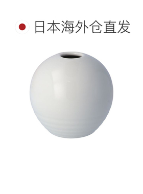 日本直邮九谷烧礼品包装 圆形单花瓶（双麻雀） 中村利人 花瓶花