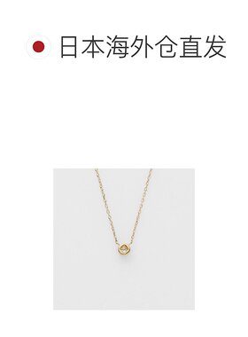 日本直邮日潮 agete 阿卡朵 K10钻石项链（0.03ct）简约吊坠