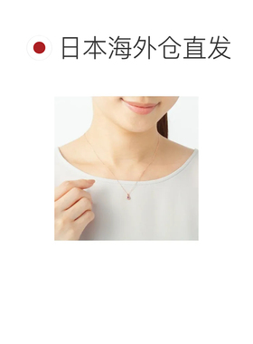 日本直邮【2月诞生石】K10 粉金项链 4℃