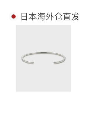 日本直邮NOJESS 男女同款银色手镯S款 简洁线条设计 配搭方便 手